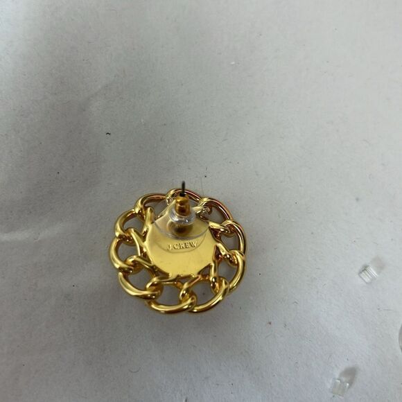 J. Crew CE992 Chainlink pearl studs Earrings NWT - Picture 4 of 7